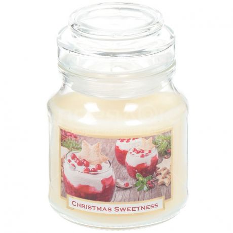 Свеча декоративная, 8х7.5 см, Рождественская сладость, в стакане ароматизированная Bartek candles