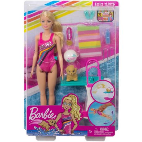 Кукла Mattel Barbie Чемпион по плаванию GHK23