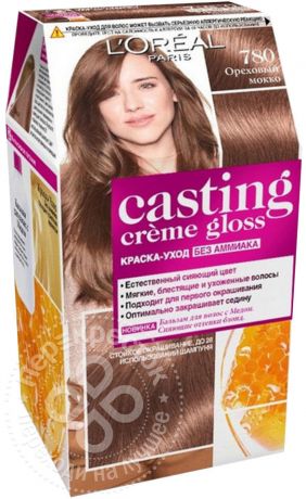 Краска-уход для волос Loreal Paris Casting Creme Gloss 780 Ореховый мокко