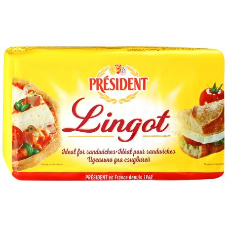 Сыр мягкий President Линго с белой плесенью 60% 0.85-1.2 кг