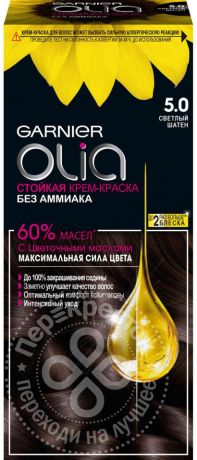 Крем-краска для волос Garnier Olia 5.0 Светлый шатен