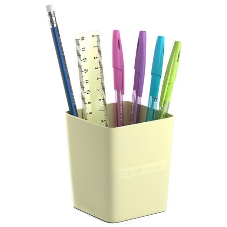 Набор настольный ErichKrause Base Pastel подставка линейка карандаш и ручки (4 штуки)