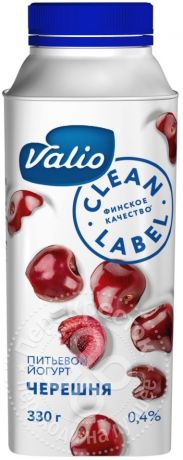 Йогурт питьевой Valio с черешней 0.4% 330мл