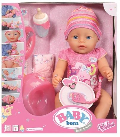 Zapf Creation BABY Born Кукла-мальчик Интерактивная (розовый)