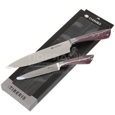 Набор ножей стальных Daniks Тибр JA20204200, 2 предмета
