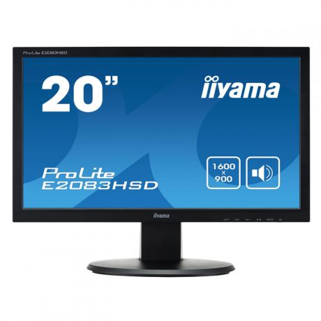 Монитор 20" Iiyama ProLite E2083HSD-B1 TN 1600x900 5ms DVI-D, VGA