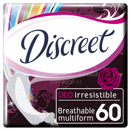 Прокладки женские Discreet Deo Irresistible Multiform Trio, 60 шт