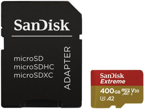 SanDisk microSDXC Extreme UHS-I U3 V30 A2 + ADP 400Gb