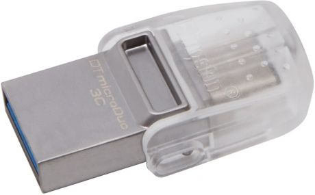 Kingston DataTraveler microDuo 64Gb USB 3.1 (серебристый)