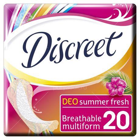 Прокладки женские ежедневные Discreet Deo Summer Fresh Single, 20 шт