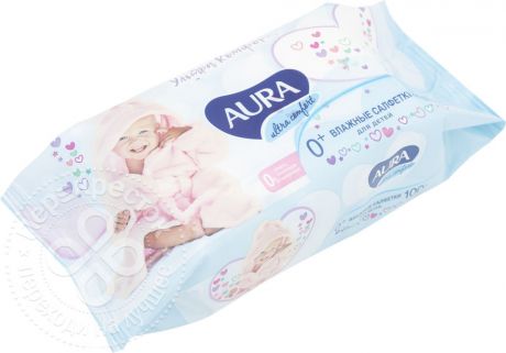 Салфетки влажные Aura Ultra Comfort детские 100шт