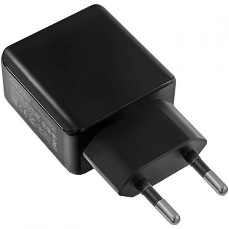 Сетевое зарядное устройство Ginzzu GA-3312UB 3.1A, 2xUSB кабель micro USB 1.0 метр, черное