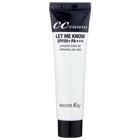Secret Key CС крем для лица солнцезащитный осветляющий CC cream LET ME KNOW SPF50+ РА+++, 30 мл.