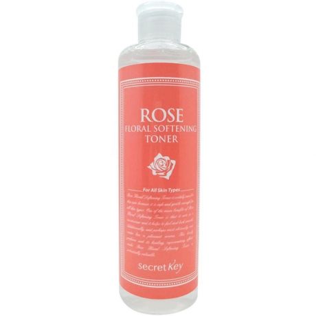 Secret Key Увлажняющий тонер для лица с экстрактом дамасской розы ROSE FLORAL SOFTENING TONER, 248 мл.