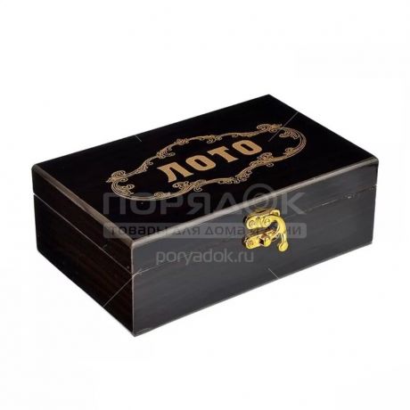 Игра настольная Лото деревянное в подарочной коробке 537-005 19.5х12х7 см