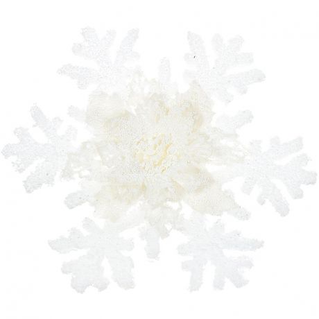 Елочная игрушка Снежинка белая SYXH18-030, 19.5 см
