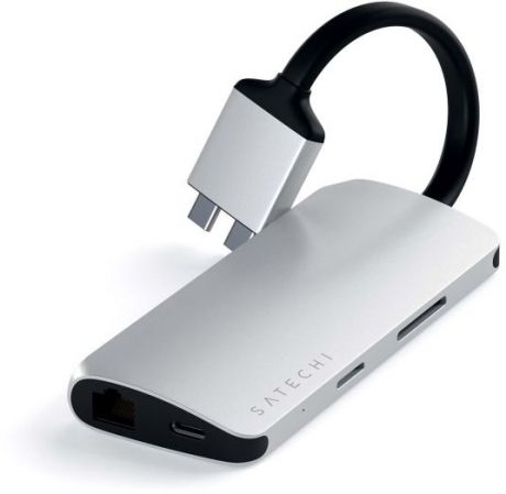 Satechi Satechi Type-C Dual Multimedia Adapter для MacBook (черный)