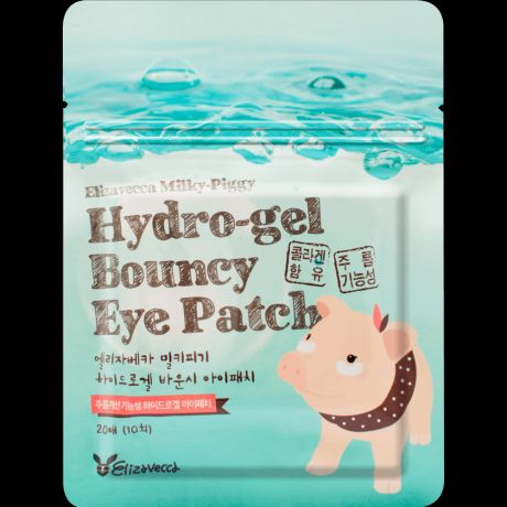 Elizavecca Набор гидрогелевых патчей для кожи вокруг глаз Milky-Piggy Hydro-gel Bouncy Eye Patch, 20 шт.