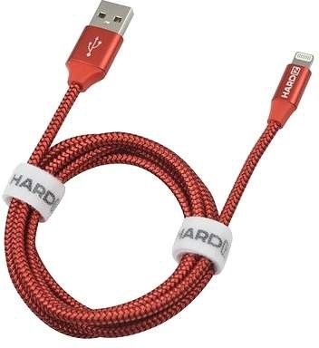 Hardiz Lightning - USB 2.0 MFI 1.2м (красный)