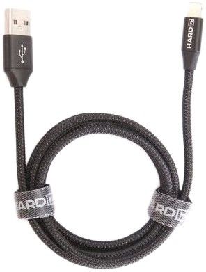Hardiz Lightning - USB 2.0 MFI 1.2м (черный)