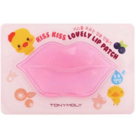 TONY MOLY Гидрогелевые патчи для губ KISS KISS LOVELY LIP PATCH, 9 г.