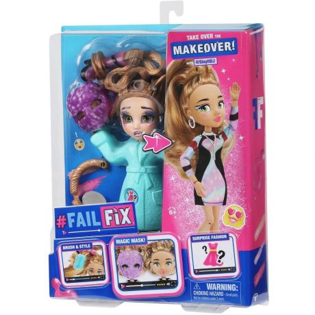 ФейлФикс Игровой набор Кукла 2 в 1 Слэйт Диджей с аксессуарами TM FailFix 38190