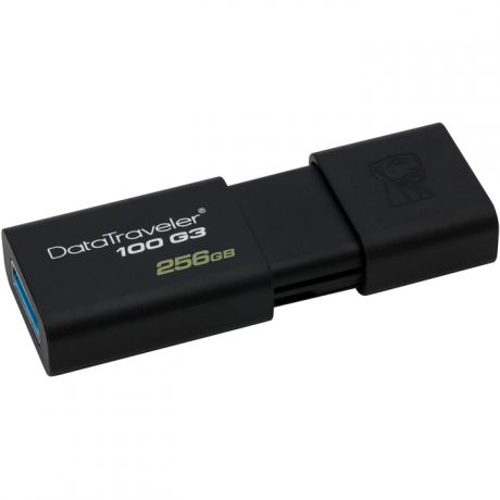 USB Flash накопитель 256GB Kingston DataTraveler 100 (DT100G3/256GB) USB 3.0 Черный