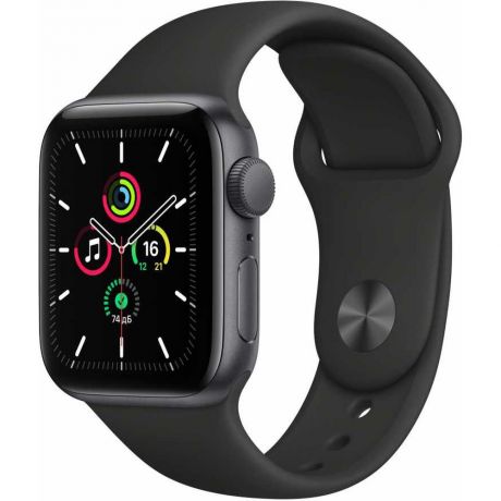 Умные часы Apple Watch SE GPS 40mm Space Gray Aluminium Case with Black Sport Band MYDP2RU/A