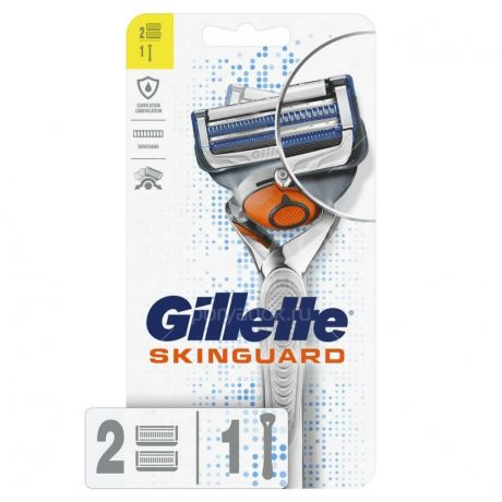 Станок для бритья мужской Gillette Skinguard Sensitive + сменная кассета, 2 шт