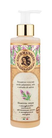 Gourmandise Shampoo Volume Acido Jaluronico, Seta e Estratto di Salvia