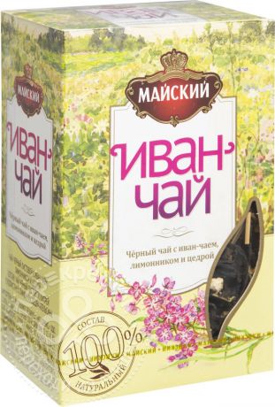 Чай черный Майский Иван-чай с лимонником и цедрой 75г