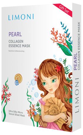 Limoni With Pearl Collagen Sheet Mask 6 Pack