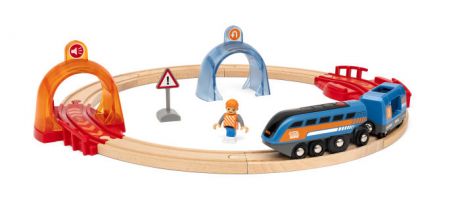 Brio Набор Smart Тech круговой с 2 интерактивными тоннелями; поездом; фигуркой (разноцветный)