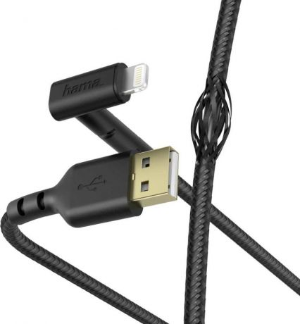 Hama USB 2.0 (m) - Lightning (m) 1.5м