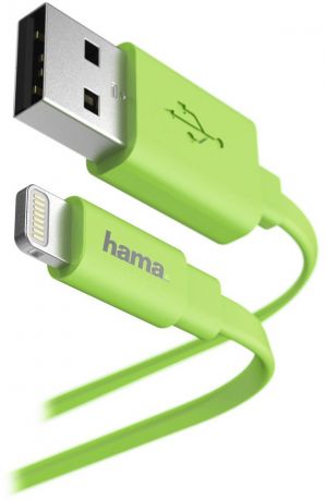Hama Flat Lightning (m) - USB A(m) 1.2м
