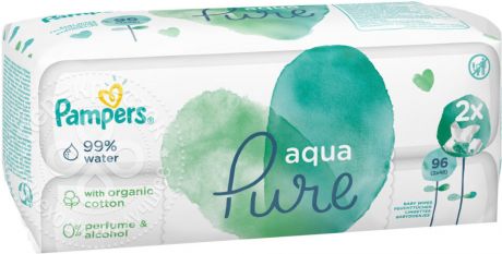 Салфетки влажные Pampers Aqua Pure детские 96шт