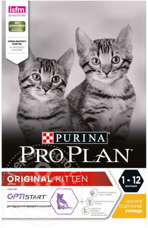 Сухой корм для котят Purina Pro Plan Original Kitten с курицей3кг