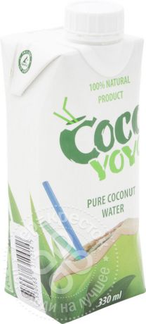 Вода кокосовая Cocoyoyo чистая 330мл