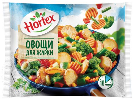 Смесь овощная Hortex Овощи для жарки с картофелем быстрозамороженные 400г