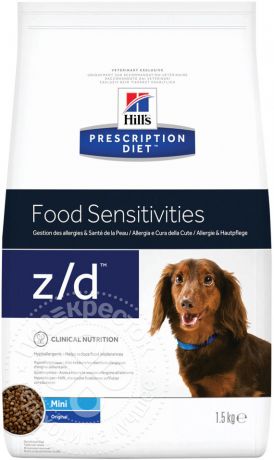 Сухой корм для собак Hills Prescription Diet z/d Mini при пищевой аллергии 1.5кг
