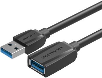 Кабель-удлинитель Vention USB 3.0 AM/AF - 1м Black Edition (VAS-A45-B100)