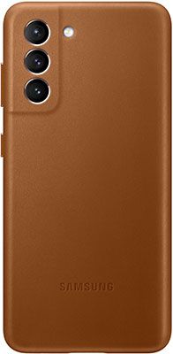 Чеxол (клип-кейс) Samsung Galaxy S21 Leather Cover коричевый (Brown) (EF-VG996LAEGRU)