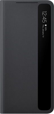 Чеxол (флип-кейс) Samsung Galaxy S21 Ultra Smart Clear View Cover чёрный (Black) (EF-ZG998CBEGRU)