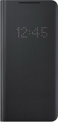 Чеxол (флип-кейс) Samsung Galaxy S21 Ultra Smart LED View Cover чёрный (Black) (EF-NG998PBEGRU)