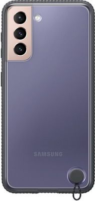 Чеxол (клип-кейс) Samsung Galaxy S21 Clear Protective Cover прозрачный c чёрной рамкой (EF-GG991CBEGRU)
