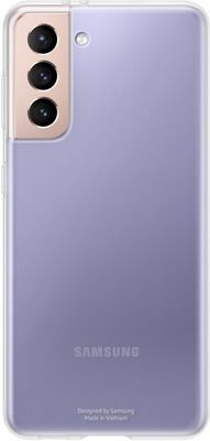 Чеxол (клип-кейс) Samsung Galaxy S21 Clear Cover прозрачный (EF-QG991TTEGRU)