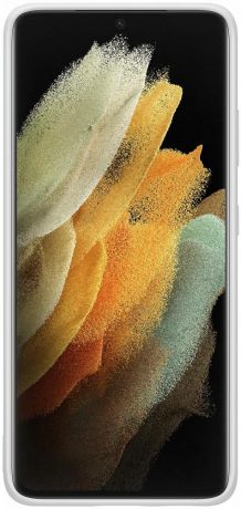 Клип-кейс Samsung Silicone для Galaxy S21 Ultra (серый)