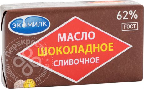 Масло сливочное Экомилк Шоколадное 62% 180г
