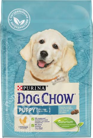 Сухой корм для щенков Dog Chow Puppy с курицей 2.5кг