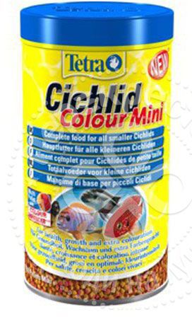 Корм для рыб Tetra Cichlid Colour Mini для улучшения окраса всех видов цихлид 500мл